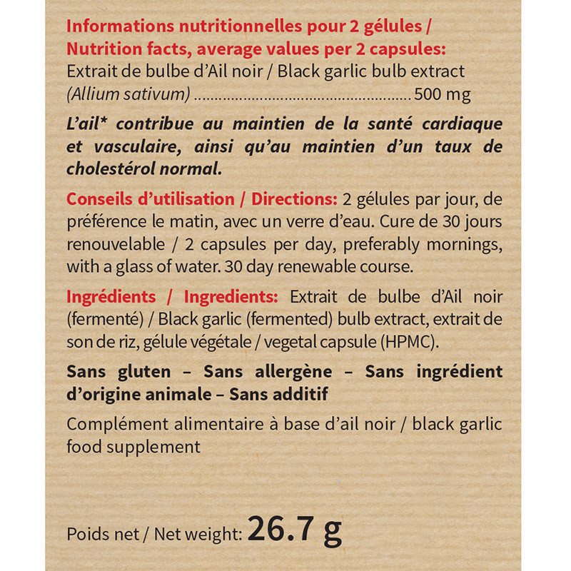 Ail noir fermenté