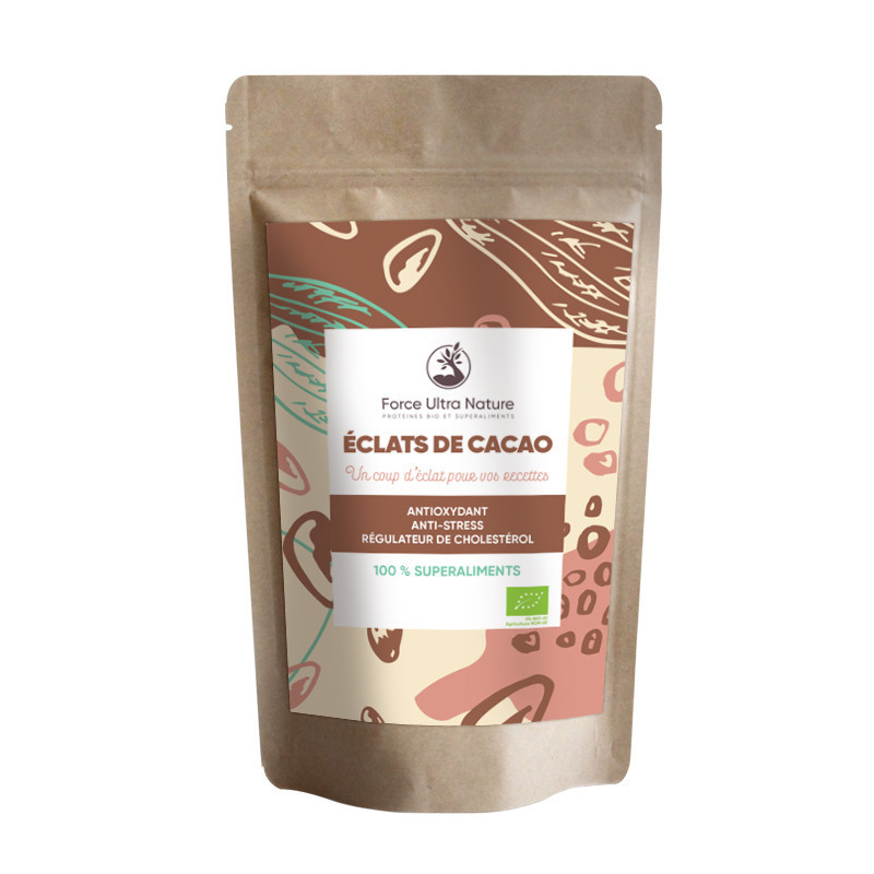 Eclats de fèves de cacao Bio