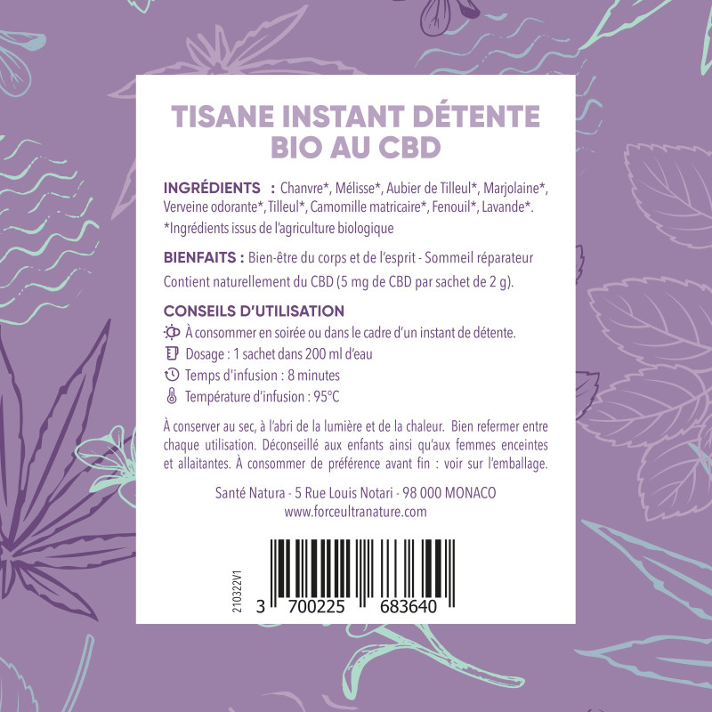 Tisane Super détente - Nature & CBD