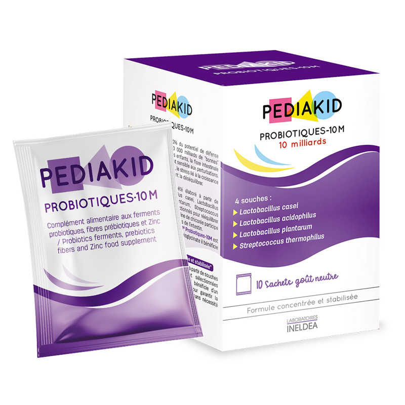 Pediakid Probiotiques-10M - Rééquilibre flore intestinale - Dès 6