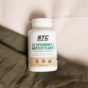 33 Vitamines & Antioxydants STC Nutrition - Résistance au stress - 30j 33 Vitamines & Antioxydants STC Nutrition - Résistance au stress - 30j
