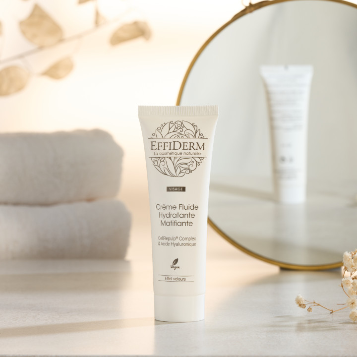 Crème Fluide Hydratante Effiderm - Texture fluide non grasse - 50 ml