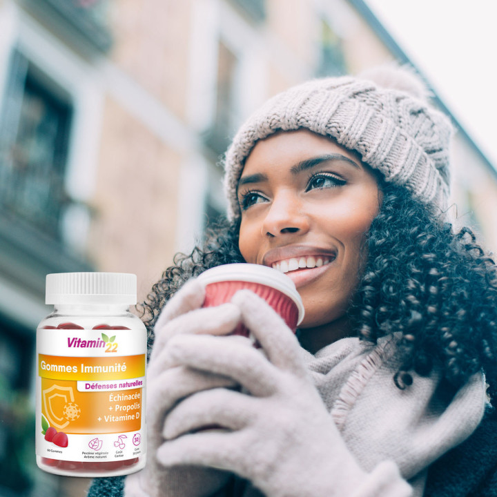 Gommes Immunités - Délicieux goût cerise - Pilulier 60 gommes