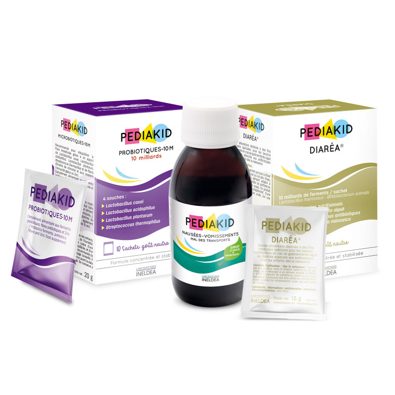 PEDIAKID® Probiotiques 10M - Rééquilibre la flore intestinale - Dès 6 mois