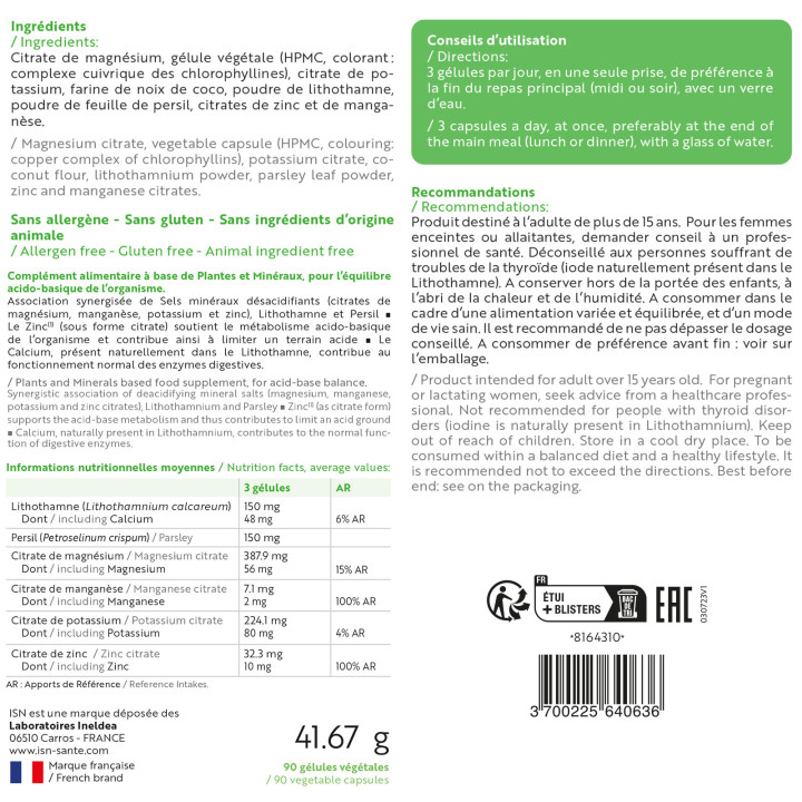 Acido-Base ISN - Equilibre Acido-basique