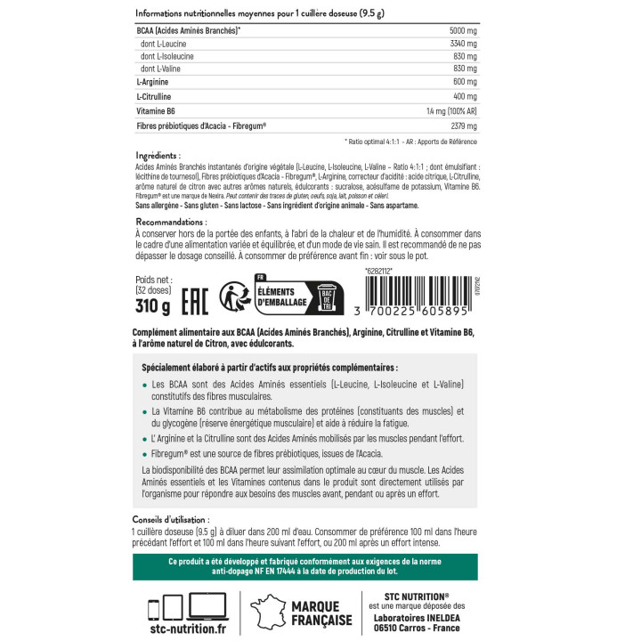 BCAA 4 : 1 : 1 - STC Nutrition