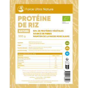 Protéine de Riz Germée informations nutritionnelles et bienfaits