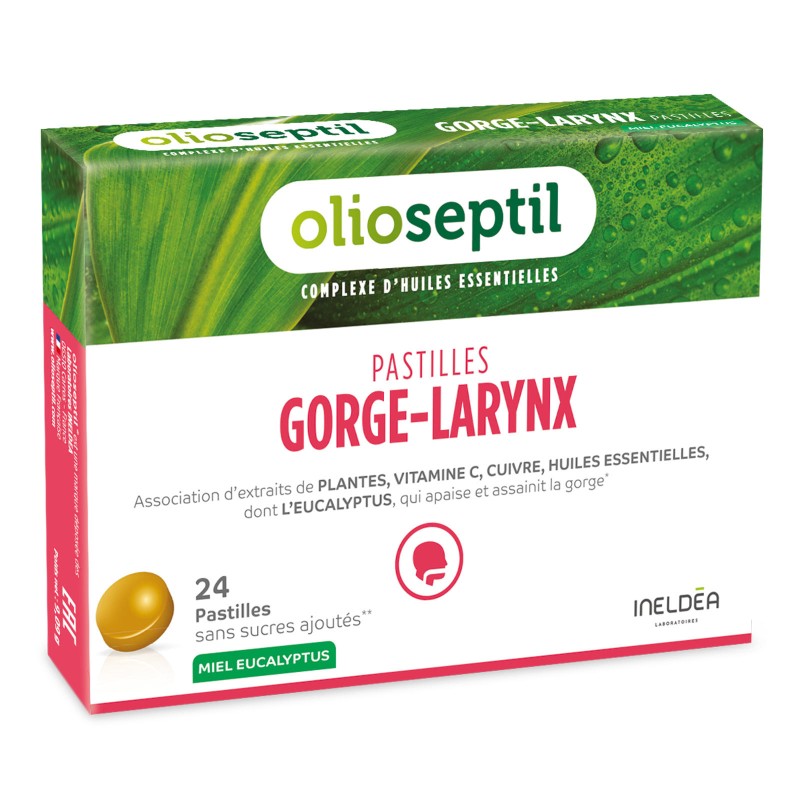 OLIOSEPTIL® PASTILLES GORGE-LARYNX miel eucalyptus OLIOSEPTIL® PASTILLES GORGE-LARYNX miel eucalyptus