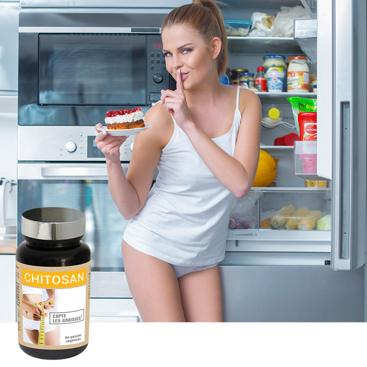 Chitosan - Absorbe les sucres et les graisses - 60 gélules végétales