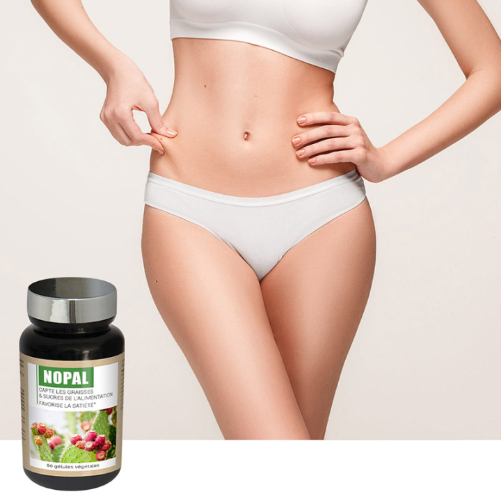 Nopal - Capte les graisses et sucres ingérés - 60 gélules végétales