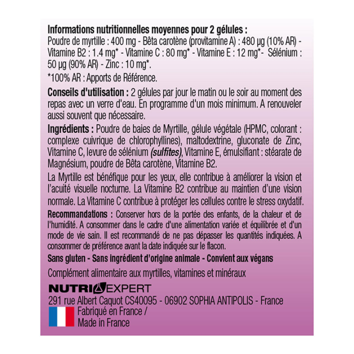 Vision Plus - Améliore la vision et l’acuité visuelle - 60 gélules