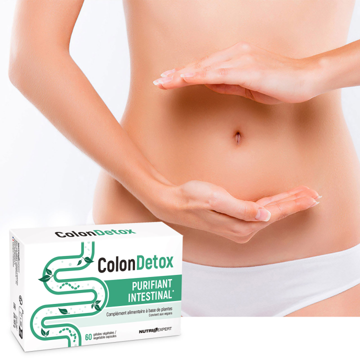 Colon Detox - Purifie et détoxifie le côlon - 60 gélules végétales