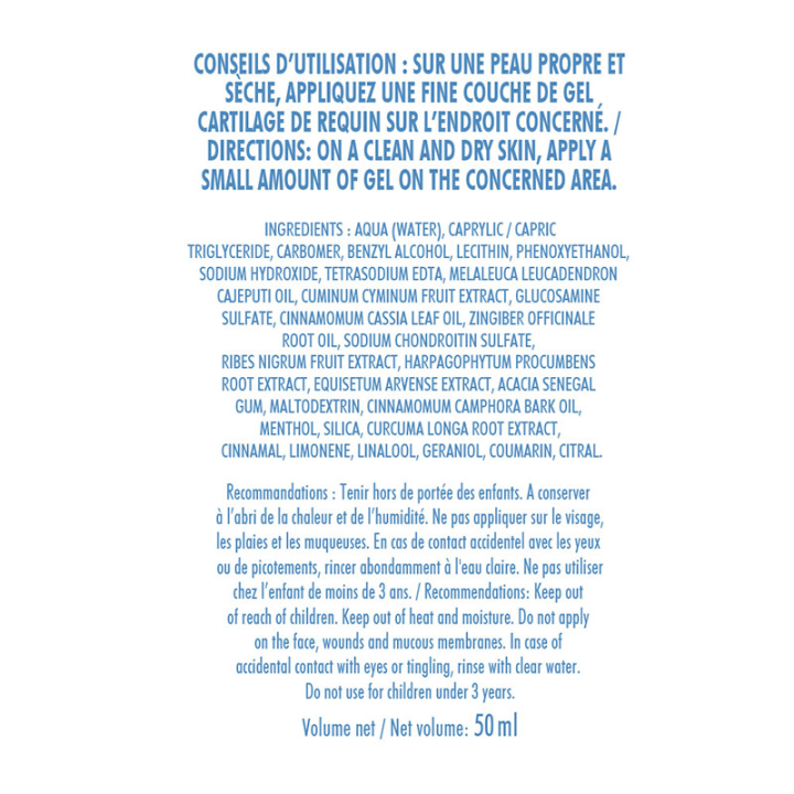 Gel Cartilage de Requin - Soulage les articulations douloureuses