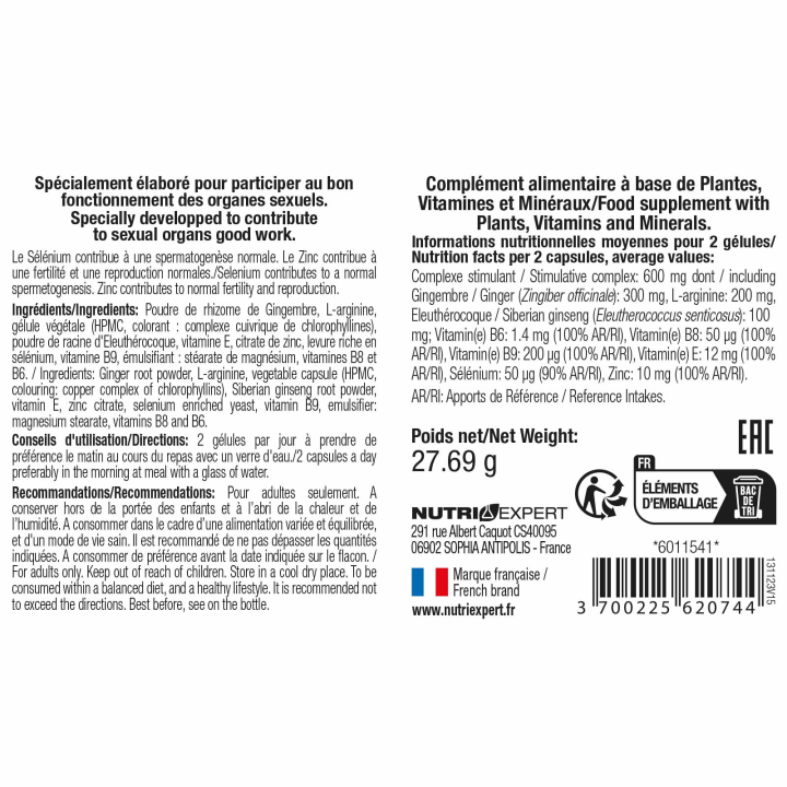 Natura Gold - Booste la fertilité et Améliore les capacités érectiles Natura Gold - Booste la fertilité et Améliore les capacités érectiles