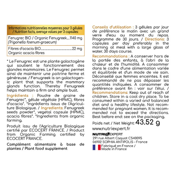 Maxi Bust Push up & Beauty: Volume et fermeté des seins - 90 gélules