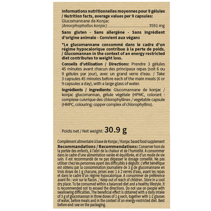 Coupe faim : Konjac Nutriexpert - Réducteur d'appétit naturel