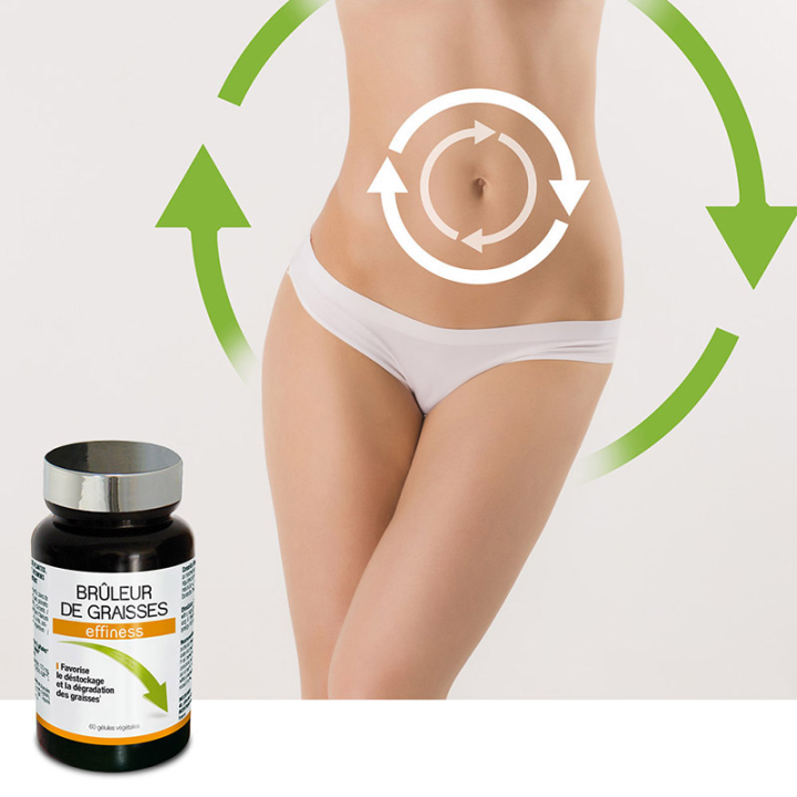 Effiness Brûleur de Graisses - Aide à la perte de poids - 60 gélules
