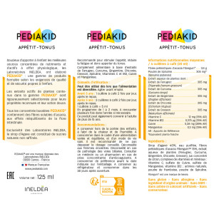 Appetit - PEDIAKID - Flascheninhalt : 125 ml Appetit - PEDIAKID - Flascheninhalt : 125 ml