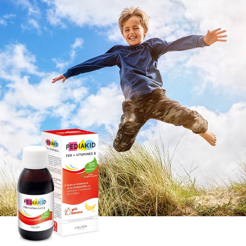Eisen + B-Vitamine - PEDIAKID - Flascheninhalt : 125 ml Eisen + B-Vitamine - PEDIAKID - Flascheninhalt : 125 ml