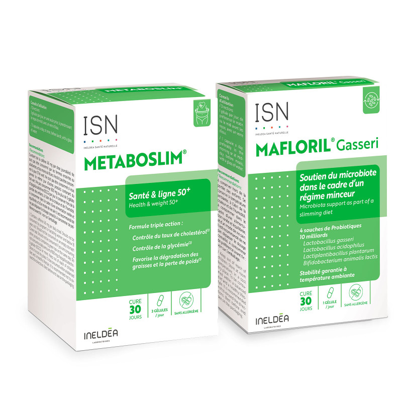 ISN - Mafloril Gasseri et Métaboslim - Programme minceur