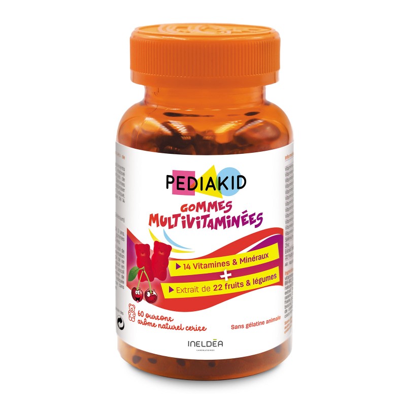 Multivitamin Gums - PEDIAKID - Dose mit 60 Bärchen Multivitamin Gums - PEDIAKID - Dose mit 60 Bärchen