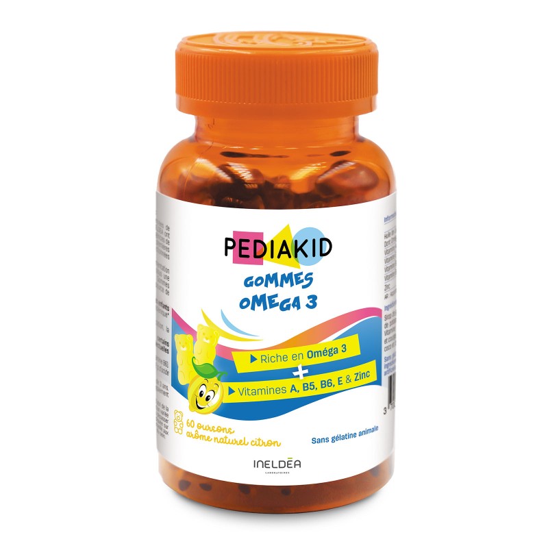 Omega 3 Gums - PEDIAKID - Dose mit 60 Bärchen Omega 3 Gums - PEDIAKID - Dose mit 60 Bärchen