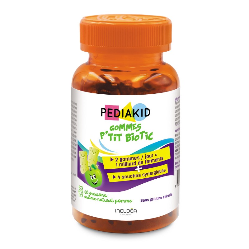 Probiotische Gums - PEDIAKID - Dose mit 60 Bärchen Probiotische Gums - PEDIAKID - Dose mit 60 Bärchen