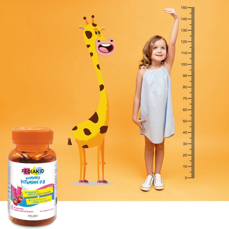 Vitamin D3 Gums - PEDIAKID - Dose mit 60 Bärchen Vitamin D3 Gums - PEDIAKID - Dose mit 60 Bärchen