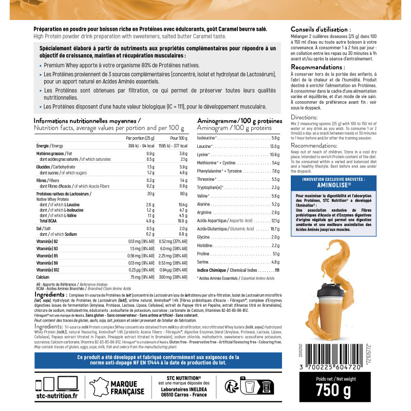 PREMIUM WHEY - STC Nutrition - Info nut Caramel PREMIUM WHEY - STC Nutrition - Info nut Caramel