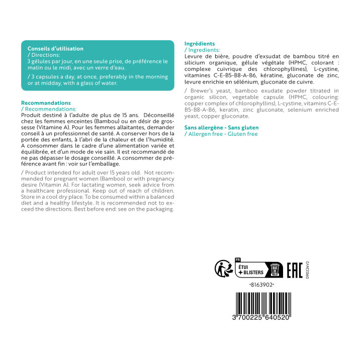 Keraforce ISN - Nourrit les cheveux et les ongles - Ineldea Santé Naturelle