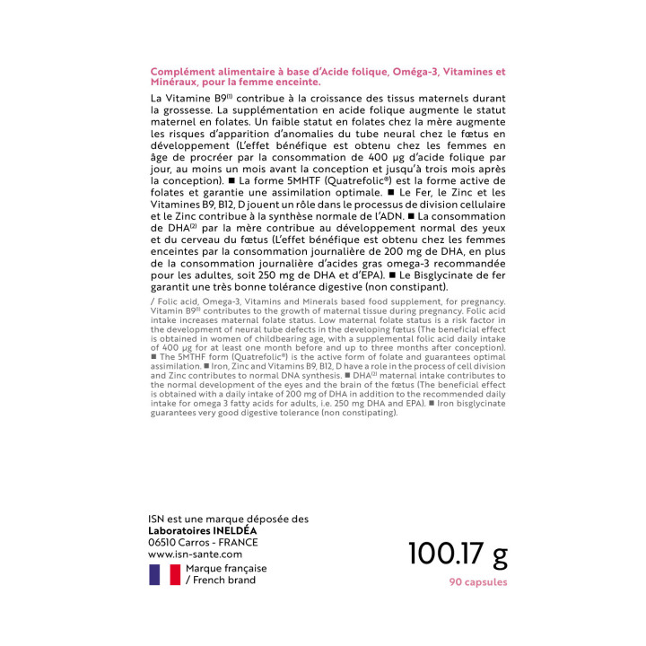 FERTILIA® GROSSESSE - Nutriments essentiels pour la femme enceinte
