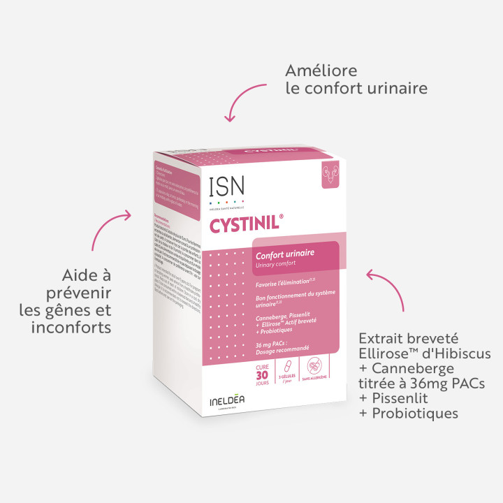 Cystinil ISN - Prévient les troubles urinaires - Ineldea Santé Naturelle