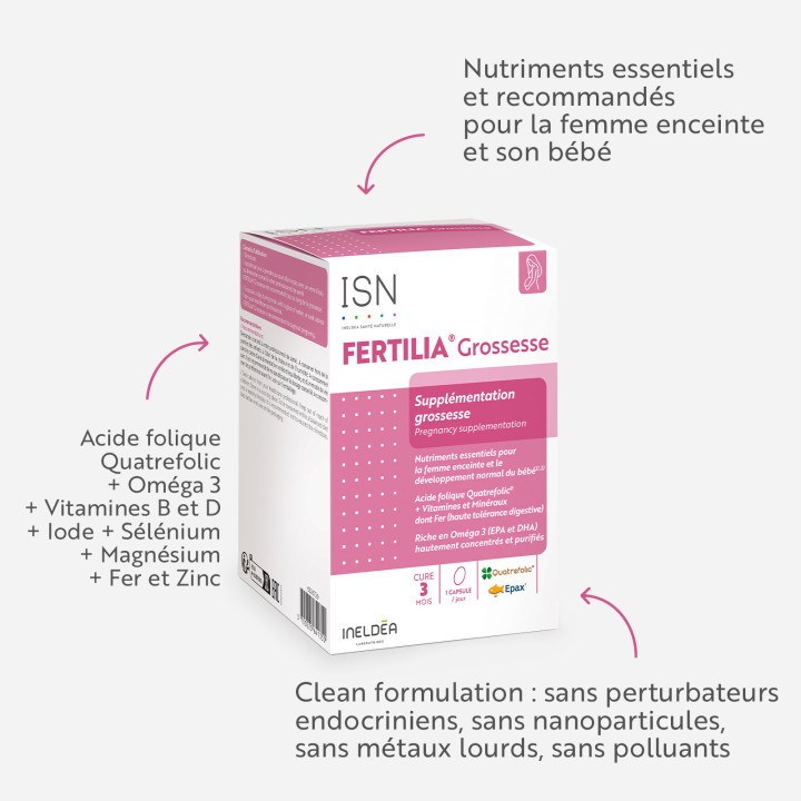 FERTILIA® GROSSESSE - Nutriments essentiels pour la femme enceinte