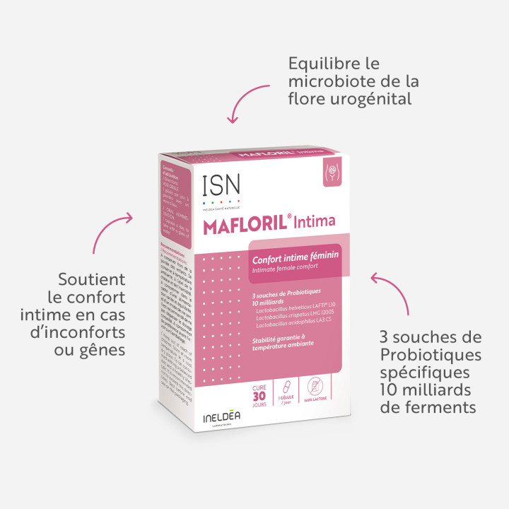 MAFLORIL INTIMA ISN - Flore vaginale : Retrouvez confort et bien-être