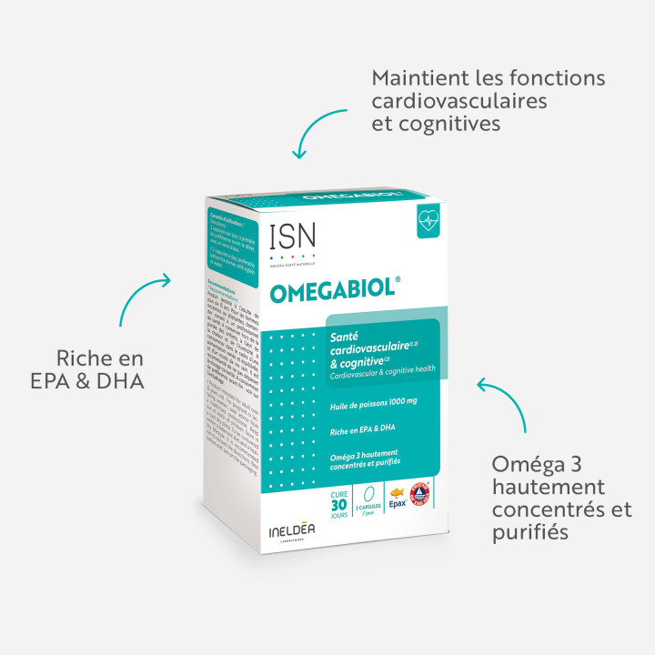 Omegabiol Ineldea Santé Naturelle - Equilibre cardiovasculaire