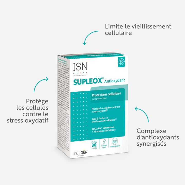 SUPLEOX Antioxydants - Protection cellulaire - ISN