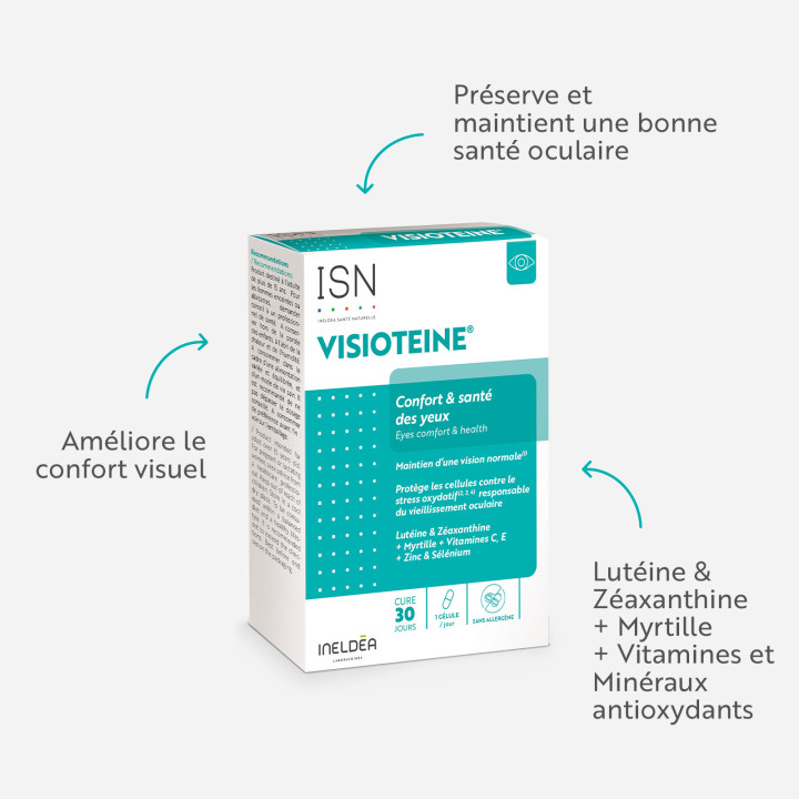 Visioteine ISN - Acuité et le confort visuels -  Ineldea Santé Naturelle