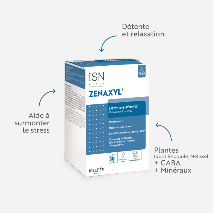 Zenaxyl Ineldea Santé Naturelle - Aide à surmonter stress et fatigue