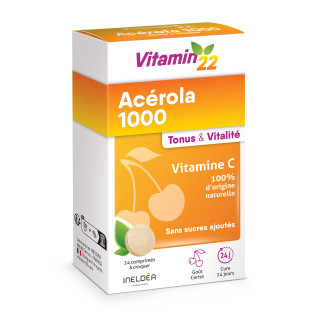 Acerola 1000 Ineldea - Vitamine C naturelle - Réduit la fatigue Acerola 1000 Ineldea - Vitamine C naturelle - Réduit la fatigue