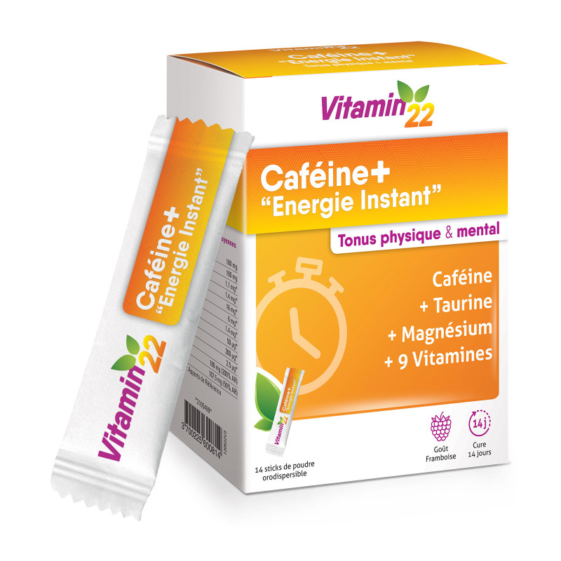 VITAMIN’22 CAFEINE + « ENERGIE INSTANT »