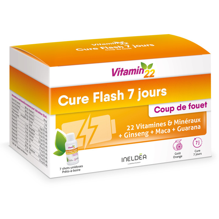 Vitamin'22 Cure Flash 7 jours - Vitamines + Minéraux + Oligo-éléments