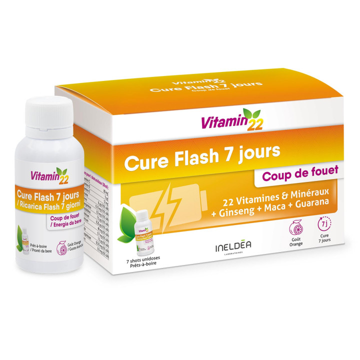 Vitamin'22 Cure Flash 7 jours - Vitamines + Minéraux + Oligo-éléments