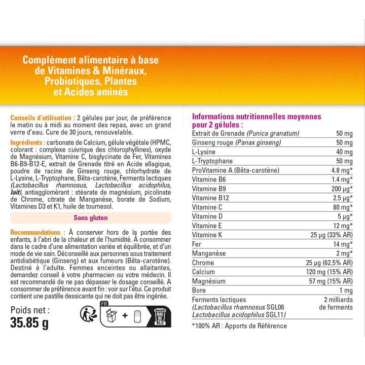 Vitamin'22 Specific Femme - Cure Vitamines pour Femme - 60 gélules