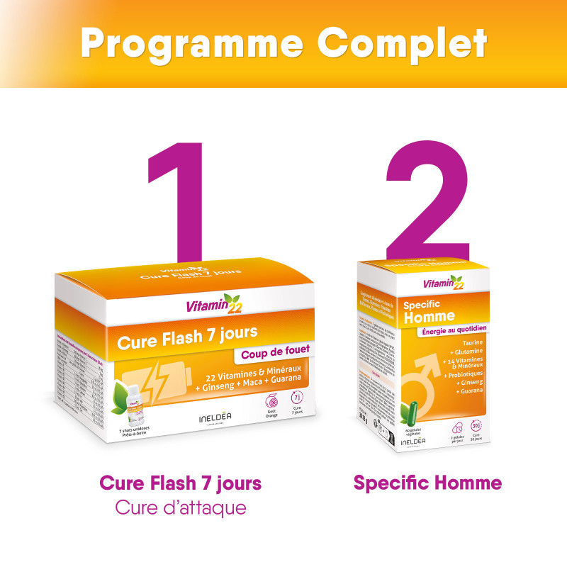 Vitamin'22 Specific Homme - Cure Vitamines pour Homme Vitamin'22 Specific Homme - Cure Vitamines pour Homme
