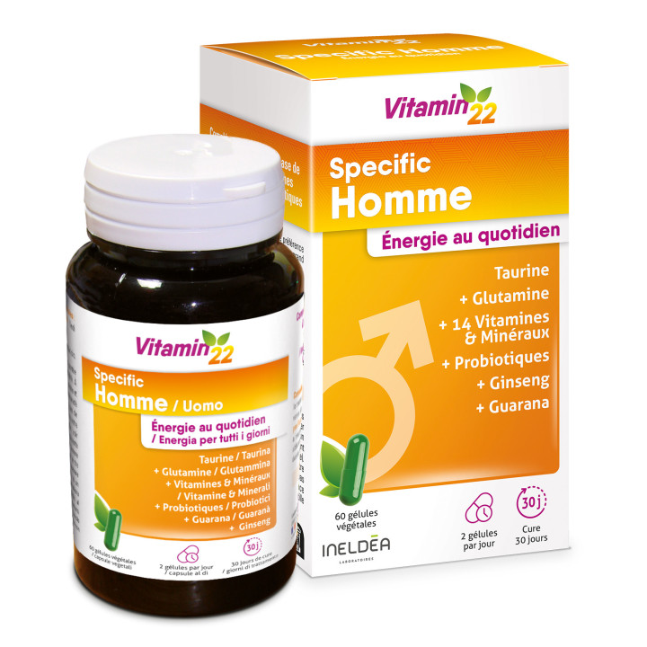 Vitamin'22 Specific Homme - Cure Vitamines pour Homme