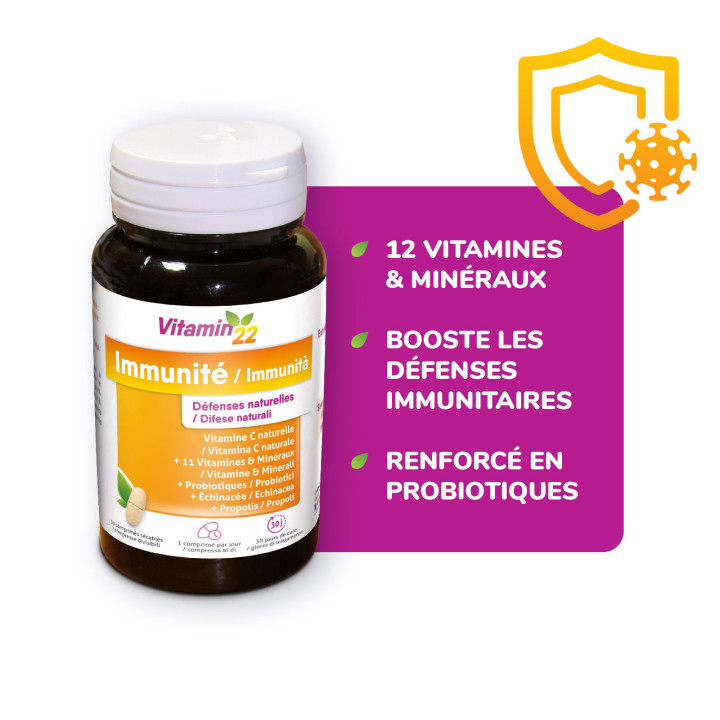 VITAMIN'22 IMMUNITE - Défenses Naturelles & Résistance