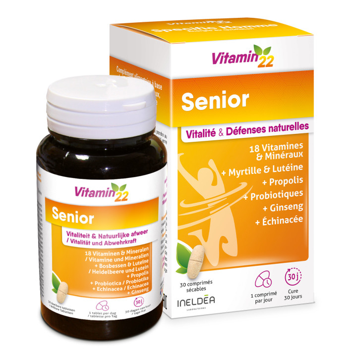 Vitamin'22 Senior - Tonus Vitalité & Défenses naturelles