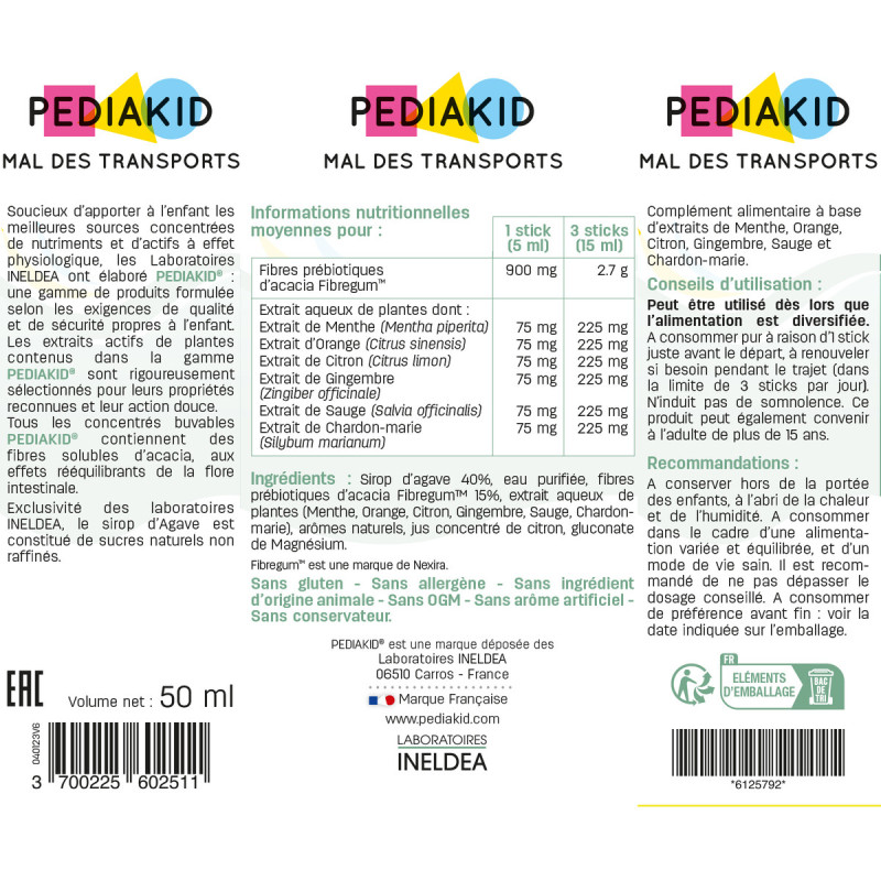 Reisekrankheit - PEDIAKID - Etui mit 10 Sticks Reisekrankheit - PEDIAKID - Etui mit 10 Sticks
