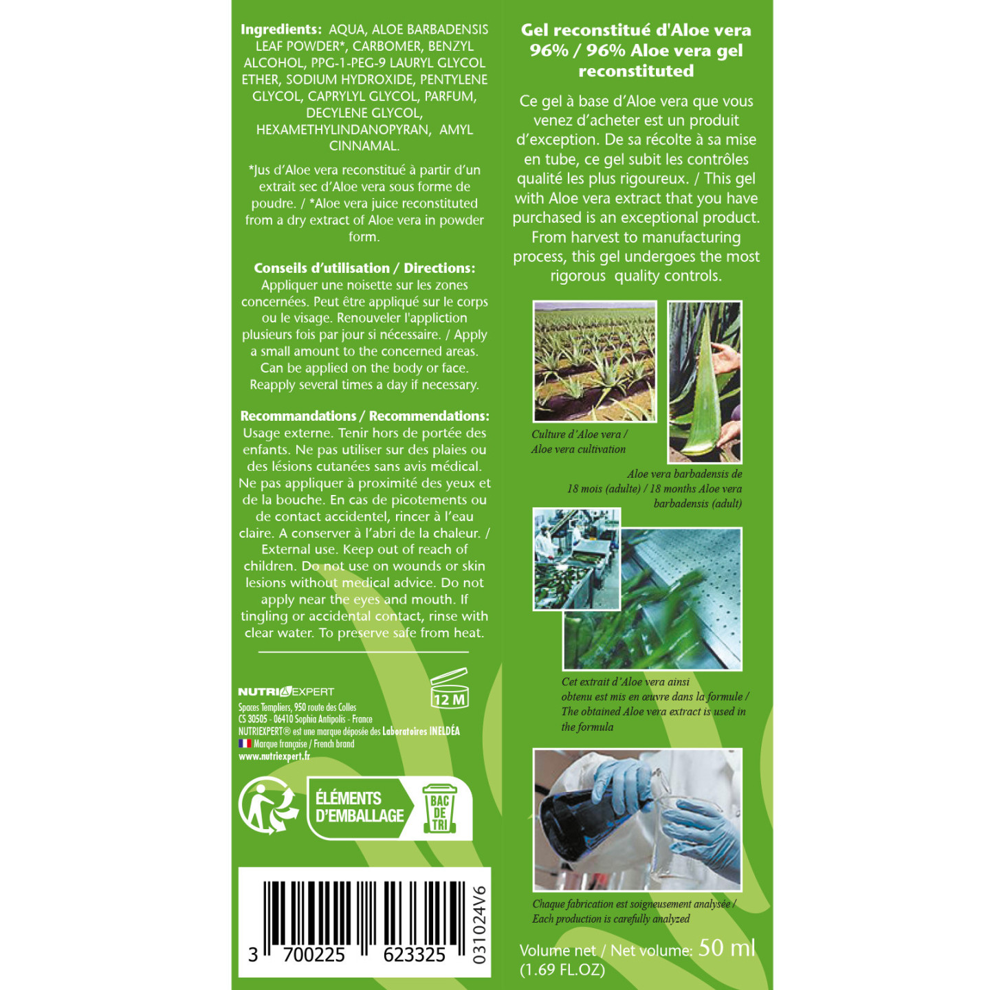elfbar nachfll pod luft aus Gel d'Aloe Vera bio