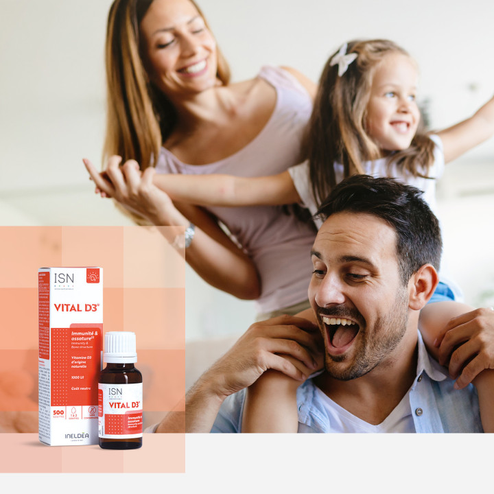 Vital-D3 ISN- Maintient le capital osseux - 20ml -  Ineldea Santé Naturelle